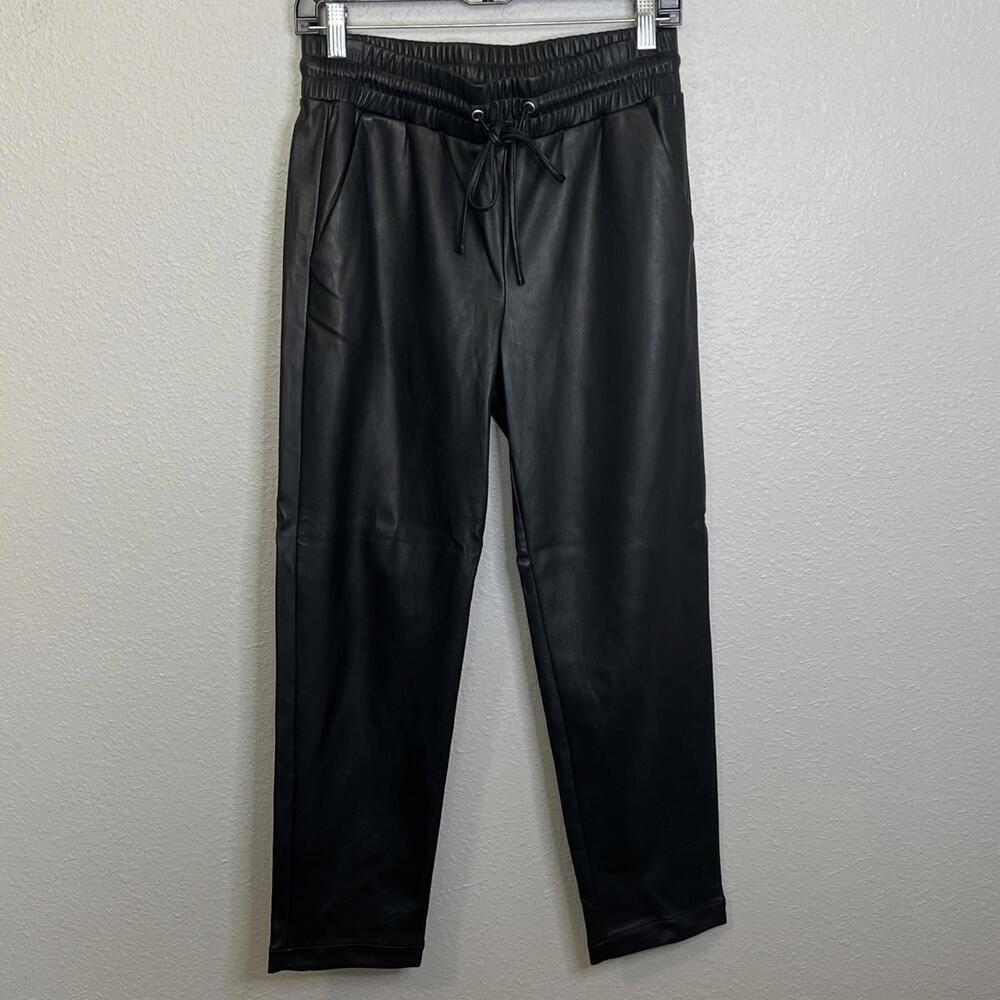 Loft Pull On Faux Leather Pants Size Small